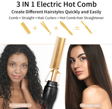 Load image into Gallery viewer, 3 in 1 Electric hot comb
